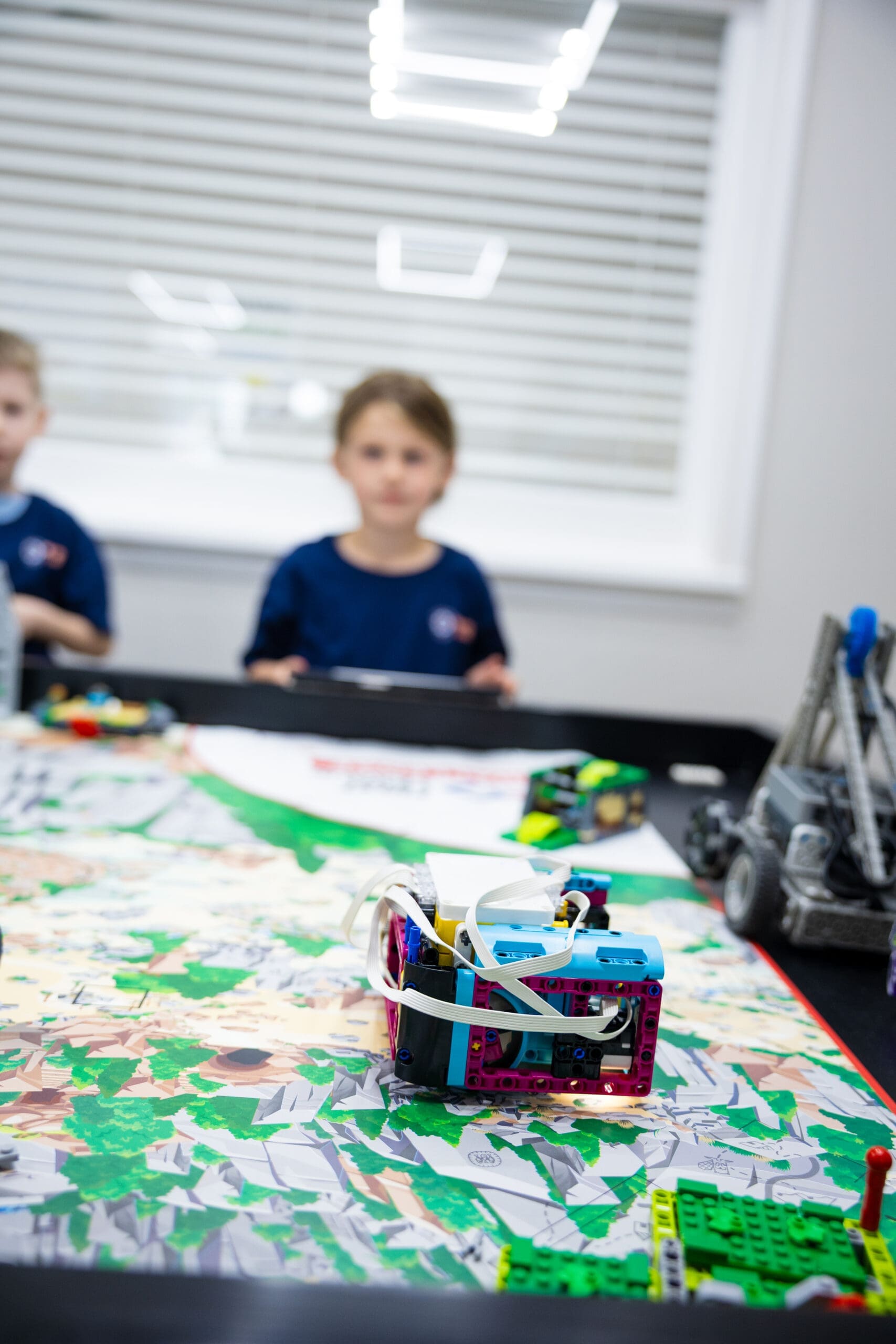 Students competing in Minecraft Esports challenges